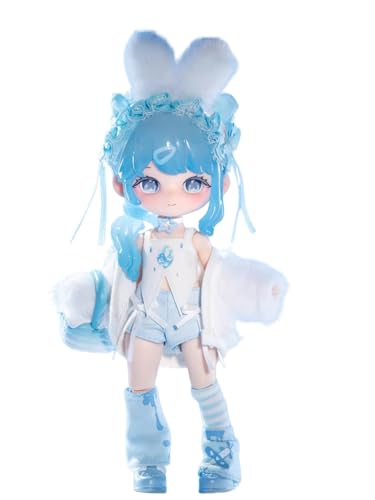 Binary Sweetheart Series OB11 1/12 Bjd Action Sammelfigur Anime-Modell Geschenk 1/12 BJD Puppenspielzeug,Keine zusätzlichen Geschenke(Blue) von Generic