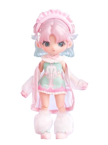 Binary Sweetheart Series OB11 1/12 Bjd Action Sammelfigur Anime-Modell Geschenk 1/12 BJD Puppenspielzeug,Keine zusätzlichen Geschenke(Pink) von Generic
