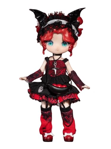 Binary Sweetheart Series OB11 1/12 Bjd Action Sammelfigur Anime-Modell Geschenk 1/12 BJD Puppenspielzeug,Keine zusätzlichen Geschenke(Red) von Generic