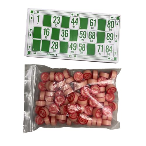 Bingo-Brettspiel, 90 Schach-Bingo-Set, Klassische Bingo-Karten, Bingo-Spiel für Partys, Aktivitäten von Generic