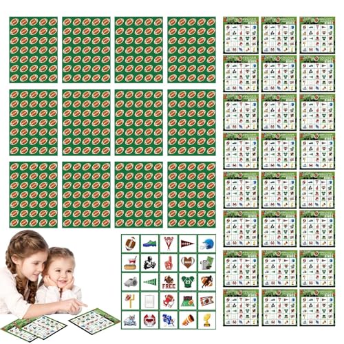 Bingo-Spielset, Fußball-Bingo-Spiel – Brettspielkarte für 24 Spieler, Rufkartenspiel für große Gruppen, Fußball-Themen-Bingo-Spiel für Spieleabend, Treffen Bingo-Spielset, Fußball-Bingo-Spiel – Brettspielkarte für 24 Spieler, Rufkartenspiel für große Gruppen, Fußball-Themen-Bingo-Spiel für Spieleabend, Treffen von Generic