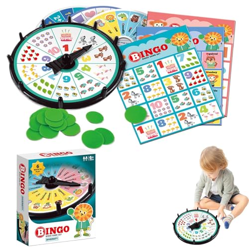 Bingo-Spielset für Erwachsene und Kinder, Bingo-Spiel für Familien - Familienbingo, unterhaltsamer Abend | Wiederverwendbare Zähl- und Kombinationsfähigkeiten, lustige Bingo-Spiele für Familien für Bingo-Spielset für Erwachsene und Kinder, Bingo-Spiel für Familien - Familienbingo, unterhaltsamer Abend | Wiederverwendbare Zähl- und Kombinationsfähigkeiten, lustige Bingo-Spiele für Familien für von Generic