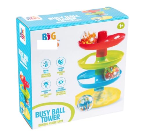 BlG Steps Busy Ball Tower Lernball Rolle Spielzeug mit Rasselgeräusch für Hand-Augen-Koordination von Generic