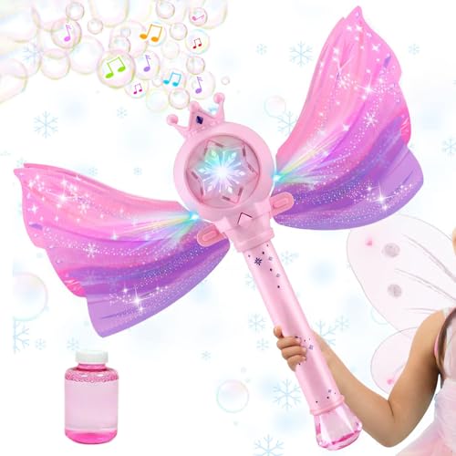 Blasenstabmaschine | Flügel-Design Kleinkind Blasenstab - Automatisches Batteriebetriebenes Leuchtendes Musik Spielzeug Für Kinder Erwachsene Garten Outdoor Sommer Blasenstabmaschine | Flügel-Design Kleinkind Blasenstab - Automatisches Batteriebetriebenes Leuchtendes Musik Spielzeug Für Kinder Erwachsene Garten Outdoor Sommer von Generic