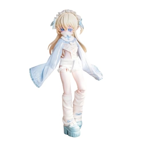 Blindbox Light Nightmare Twins-Serie, 1/6 MJD-Puppe, Actionfiguren in 1/6 BJD-Größe, bewegliche Puppen mit Puppenkleidung, Überraschungsgeschenkspielzeug(Blue) von Generic