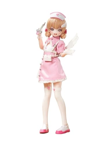 Blindbox Light Nightmare Twins-Serie, 1/6 MJD-Puppe, Actionfiguren in 1/6 BJD-Größe, bewegliche Puppen mit Puppenkleidung, Überraschungsgeschenkspielzeug(Pink) von Generic