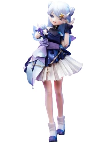 Blindbox Light Nightmare Twins-Serie, 1/6 MJD-Puppe, Actionfiguren in 1/6 BJD-Größe, bewegliche Puppen mit Puppenkleidung, Überraschungsgeschenkspielzeug(Purple) von Generic
