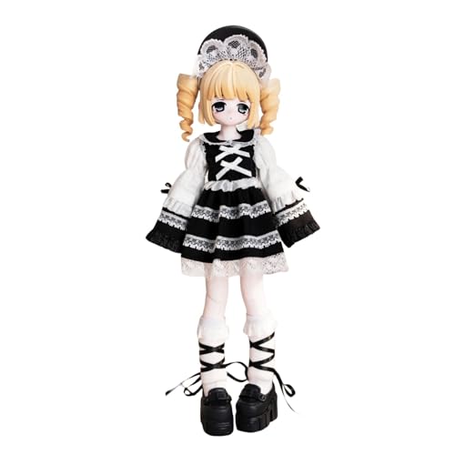 Blindbox Light Nightmare Twins-Serie, 1/6 MJD-Puppe, Actionfiguren in 1/6 BJD-Größe, bewegliche Puppen mit Puppenkleidung, Überraschungsgeschenkspielzeug(Yellow) von Generic