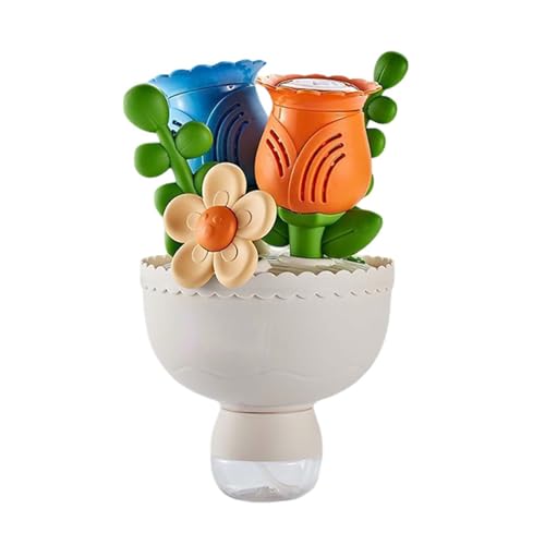 Blumenmaschinen- für Kinder, wiederaufladbarer Handbläser mit Lichtern, perfekt für Sommerhochzeiten Geburtstagsfeiern im Freien (50 ml) Tne683 (Beige, 23.5X13.5cm) von Generic