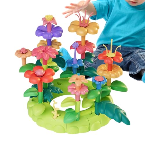 Blumenstrauß-Bausatz, Baum- und Blumenspielzeug, Blumen stapelbare Blöcke Spielzeug, Bausteine, Sortier- und Stapelspielzeug, Stapelspiel-Kleinkind-Spielset für und Mädchen Blumenstrauß-Bausatz, Baum- und Blumenspielzeug, Blumen stapelbare Blöcke Spielzeug, Bausteine, Sortier- und Stapelspielzeug, Stapelspiel-Kleinkind-Spielset für und Mädchen von Generic