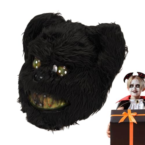 Blutige Plüschtier-Kopfbedeckung, Kinderkostüm Hasengesichtsabdeckung, elastische gruselige Gesichtsabdeckung, verstellbares Cosplay-Kostüm für Rolle Blutige Plüschtier-Kopfbedeckung, Kinderkostüm Hasengesichtsabdeckung, elastische gruselige Gesichtsabdeckung, verstellbares Cosplay-Kostüm für Rolle von Generic