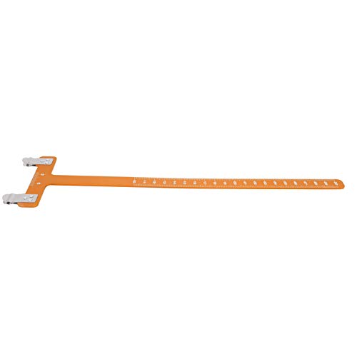 Bogendatei Lineal, T -Shape Bug Lurer Aluminiumlegierung Messwerkzeug Pfeilanpassung Einstellung Bogen -Formakkord Entfernungsmessregel Aluminiumlegierung Messwerkzeug (YELLOW) von Generic