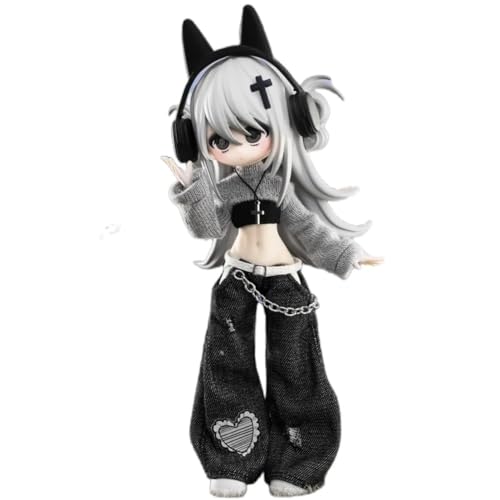 Bonnie: Elektronische Süße Haustierserie OB11 1/12 Bjd Action Sammelfigur Anime-Modell Geschenk 1/12 BJD Puppenspielzeug,Keine Zusätzlichen Geschenke(Gray) von Generic