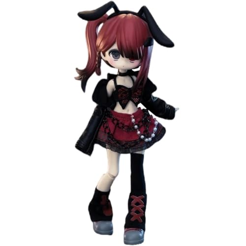 Bonnie: Elektronische Süße Haustierserie OB11 1/12 Bjd Action Sammelfigur Anime-Modell Geschenk 1/12 BJD Puppenspielzeug,Keine Zusätzlichen Geschenke(Red) von Generic