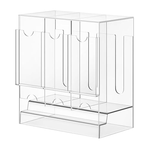 Booster Packs Spender | Aufbewahrung für Sammelkarten mit 3 Fächern, Aufbewahrungsbox aus Acryl zum Schutz und Ausstellen von Decks – Organisation auf Büro oder Zuhause Booster Packs Spender | Aufbewahrung für Sammelkarten mit 3 Fächern, Aufbewahrungsbox aus Acryl zum Schutz und Ausstellen von Decks – Organisation auf Büro oder Zuhause von Generic