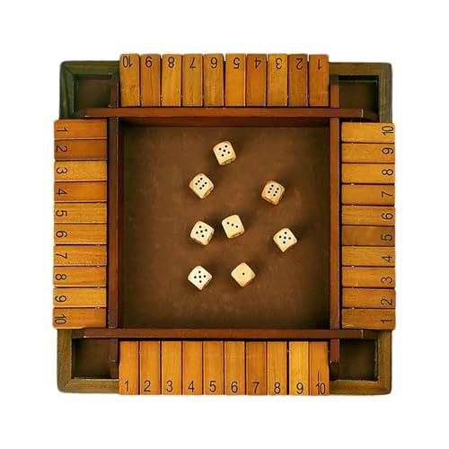 Box-Würfelspiel, Mathematikspiele aus Holz, Würfelspiel mit geschlossener Box, Mathematik-Brettspiele, Barspiele, Strategiespiel für erwachsene Kinder, Familie, Klassenzimmer, Zuhause, Fie von Generic
