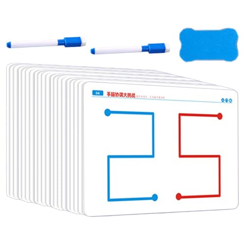 Brain Training Card Set - Kognitive Skill Development Flashkarten, 20pcs Brain Training Educational Toy Card | Tragbare Mentale Übungskarten, Hand-Gehirn-Koordinationskarte, Hirnteaser Für Alle Alters Brain Training Card Set - Kognitive Skill Development Flashkarten, 20pcs Brain Training Educational Toy Card | Tragbare Mentale Übungskarten, Hand-Gehirn-Koordinationskarte, Hirnteaser Für Alle Alters von Generic