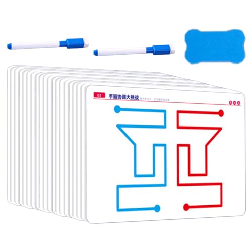 Brain Training Card Set for Kids - 20pcs Brain Training Educational Toy Card, Brain Training Card Game, Hand-Brain Coordination Card Fine Motor Skills, Left & Right Brain Development Card for Parent Brain Training Card Set for Kids - 20pcs Brain Training Educational Toy Card, Brain Training Card Game, Hand-Brain Coordination Card Fine Motor Skills, Left & Right Brain Development Card for Parent von Generic