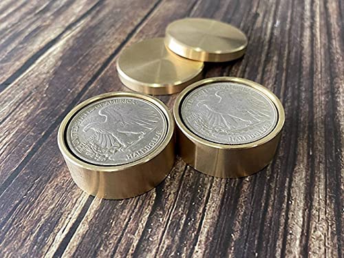 Brass Okito & Boston Box Set (halbe Dollar Größe) - Close Up Trick / Magic Trick / Magic Props / Party Trick / Magic Gimmick von Generic