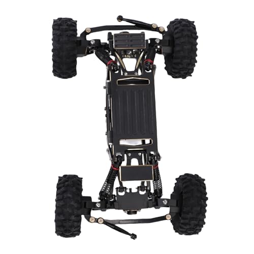 Brass RC Chassis Frame Kit, Heavy Duty RC -Chassis -Rahmen für 1/24 AX24 4WS XC Crawler Truck Upgrades Modifikationen von Generic