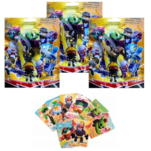 Brawl-Stars 96 Karten 3 Figuren von Generic