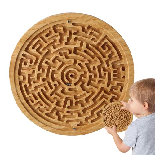 Brettspiel aus Holzlabyrinth, Brettspiel aus Holzlabyrinth, rundes Holz -Labyrinth -Board -Haaten -Labyrinth -Puzzle -Spiel - Spaß und lehrreiches Arduktibi für Kleinkinder, Kinder, Erwachsene, die si Brettspiel aus Holzlabyrinth, Brettspiel aus Holzlabyrinth, rundes Holz -Labyrinth -Board -Haaten -Labyrinth -Puzzle -Spiel - Spaß und lehrreiches Arduktibi für Kleinkinder, Kinder, Erwachsene, die si von Generic