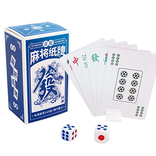 Brettspiele für Erwachsene | Tragbares Poker-Brettspiel | Reise-Mahjong-Karten für Freunde, Senioren, Erwachsene für Parkvogelfreunde, Reiseerholung, Outdoor-Freizeit und Freundestreffen von Generic