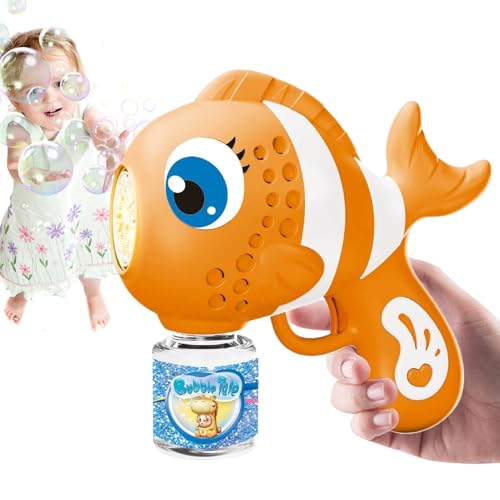 Bubble Blowing Machine - Automatisches Blasengebläse Mit Lustigem Fischdesign, Spielzeug Mit 16 Düsen Für Ostergeburtstagsfeiern | Gartenmädchen Kinder Bubble Blowing Machine - Automatisches Blasengebläse Mit Lustigem Fischdesign, Spielzeug Mit 16 Düsen Für Ostergeburtstagsfeiern | Gartenmädchen Kinder von Generic