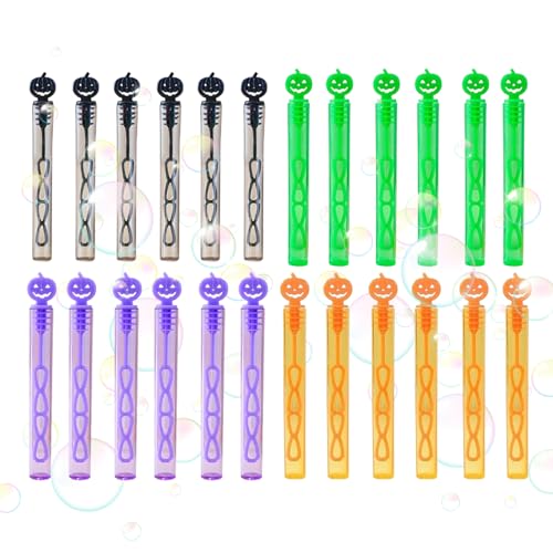 Bubble Bubble Bottles - Leere Flaschen in Röhrenform 24 Stück für Halloween Party Spielzeug | Langlebige leichte Bubble Sticks mit einfacher Grifffunktion, für gio Bubble Bubble Bottles - Leere Flaschen in Röhrenform 24 Stück für Halloween Party Spielzeug | Langlebige leichte Bubble Sticks mit einfacher Grifffunktion, für gio von Generic