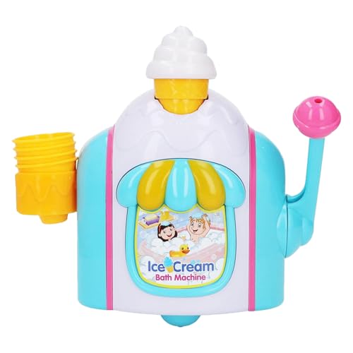 Bubble Ice Cream Maker Bath Toy - schwimmender Wasserspielspender, kreative Schaumkegelmaschine | Farbiges Badezeitthema, kinderfreundliches Design, interaktives sensorisches Spiel, langlebiger sicher Bubble Ice Cream Maker Bath Toy - schwimmender Wasserspielspender, kreative Schaumkegelmaschine | Farbiges Badezeitthema, kinderfreundliches Design, interaktives sensorisches Spiel, langlebiger sicher von Generic