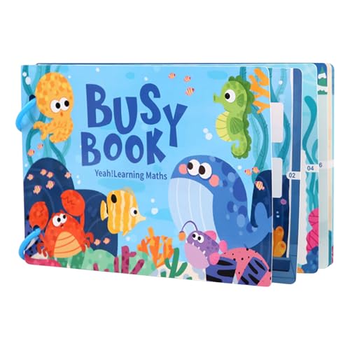 Buchspielzeug für Kleinkinder, Lernaktivitäten im Vorschulalter, pädagogische Bücher für Kinder ab 3 Jahren, sensorisches Kleinkindspielzeug, Geburtstage, Weihnachten, Reisen für Kinder (B, One Size) Buchspielzeug für Kleinkinder, Lernaktivitäten im Vorschulalter, pädagogische Bücher für Kinder ab 3 Jahren, sensorisches Kleinkindspielzeug, Geburtstage, Weihnachten, Reisen für Kinder (B, One Size) von Generic