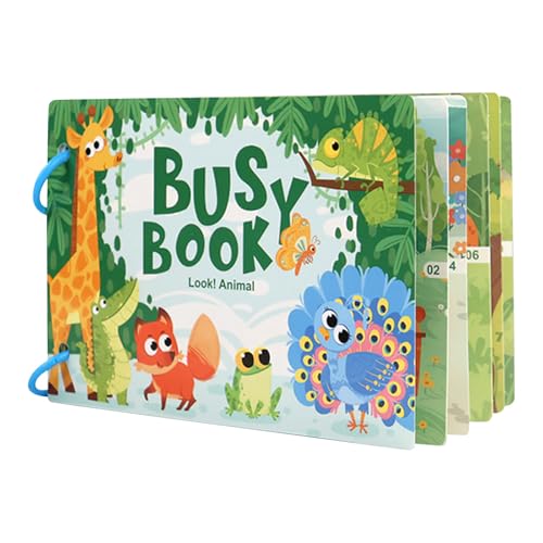 Buchspielzeug für Kleinkinder, Lernaktivitäten im Vorschulalter, pädagogische Bücher für Kinder ab 3 Jahren, sensorisches Kleinkindspielzeug, Geburtstage, Weihnachten, Reisen für Kinder (C, One Size) Buchspielzeug für Kleinkinder, Lernaktivitäten im Vorschulalter, pädagogische Bücher für Kinder ab 3 Jahren, sensorisches Kleinkindspielzeug, Geburtstage, Weihnachten, Reisen für Kinder (C, One Size) von Generic