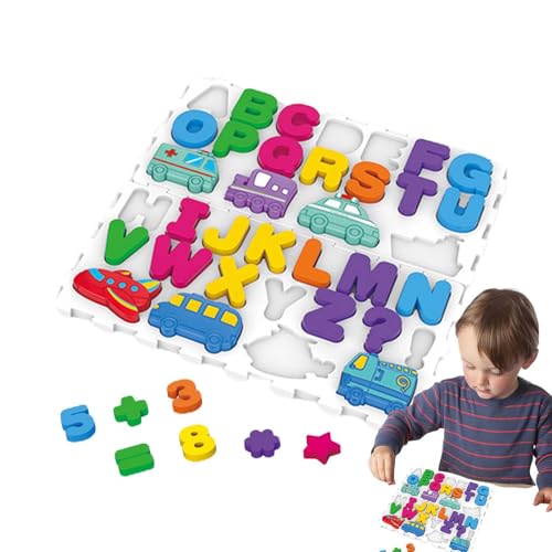 Buchstaben-Assoziations-Puzzle – Erwachungsspielzeug, Vereins-Puzzlespiel mit Figuren | Lernspielzeug für die frühe Bildung, Lernaktivitäten im Vorschulalter für Mädchen und von Generic