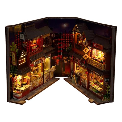 Bücherecke für Erwachsene, Diorama-Set, Bastelregal, Bücherecke zur Dekoration von Haus oder Büro, Bastelset für Erwachsene von Generic