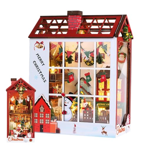 Bücherecke für Festivals: Bücherecke für Weihnachten, saisonale Regaldekoration, Miniatur-Regaleinsatz mit Weihnachtsmotiv Bücherecke für Festivals: Bücherecke für Weihnachten, saisonale Regaldekoration, Miniatur-Regaleinsatz mit Weihnachtsmotiv von Generic