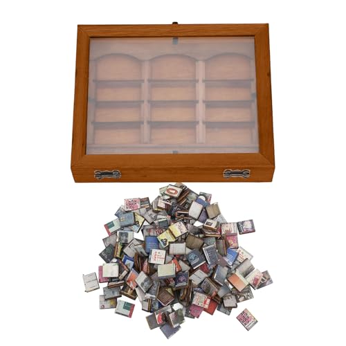 Bücherregal aus Holz für Stressabbau, Miniatur-Bücherregal aus Holz | Holzspielzeug handgefertigte dekorative Box - Holz Bücherregal Spielzeug Sensorische Zappeln - Sensorisches Spielzeug für von Generic