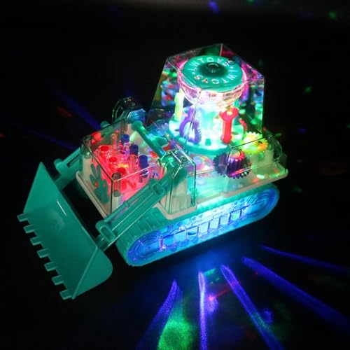 Bulldozer, Bauspielzeug, Bulldozer, Spielzeug für Kinder, Bauspielzeug mit Licht und Musik, elektrischer Bulldozer, realistisches LKW-Modell für Innenbereich, Garten, Hinterhof Bulldozer, Bauspielzeug, Bulldozer, Spielzeug für Kinder, Bauspielzeug mit Licht und Musik, elektrischer Bulldozer, realistisches LKW-Modell für Innenbereich, Garten, Hinterhof von Generic