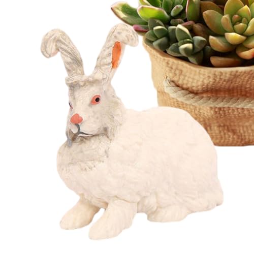 Bunny Figur, Kaninchenfigur - Süße realistische Bunny Cupcake Toppers | Kleine Kaninchenstatue, Bildungstierspielzeug für Kinder im Vorschulalter, Schule, Muttertag, Büros Bunny Figur, Kaninchenfigur - Süße realistische Bunny Cupcake Toppers | Kleine Kaninchenstatue, Bildungstierspielzeug für Kinder im Vorschulalter, Schule, Muttertag, Büros von Generic