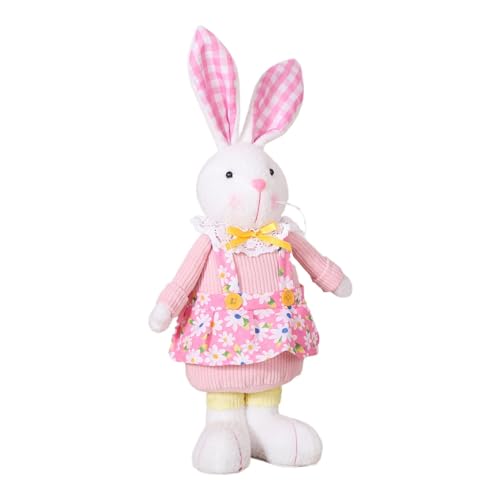 Bunny Plush – Plüschtier mit niedlichem Hasenstatue, stehend, 5,51 x 2,75 x 15,74 cm, für den Empfang des Küchentisches, Bauernhof-Dekoration Bunny Plush – Plüschtier mit niedlichem Hasenstatue, stehend, 5,51 x 2,75 x 15,74 cm, für den Empfang des Küchentisches, Bauernhof-Dekoration von Generic