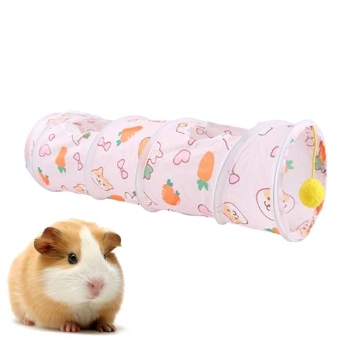Bunny Tunnel - Play Tunnel for Rabbits | Folding Tunnels for Rabbit | Small Animal Activity Tube, Toy Foor Dwarf Rabbits, Guinea Pigs, Chinchillas, Ferrets, Chinchillas, Hedgehogs von Generic