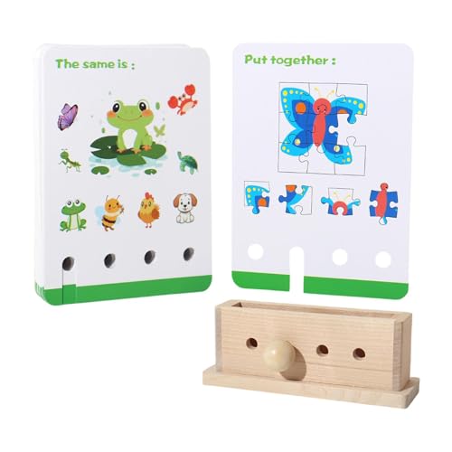 Buntes Sortierspielzeug für Kinder, Holzformen-Sortierer, Kombinationsspiel für frühes Lernen, Farberkennungsspielzeug für Kinder ab 36 Monaten von Generic