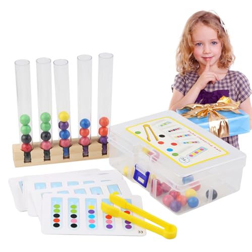 Buntes Spielholz – Spielzeug zur Zuordnung von Farben für frühzeitige Finanzierung bei | Interaktive Sortierperlen, perfekt für Schule, Vorschule, von Generic