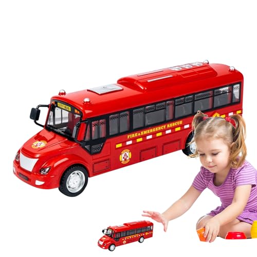 Bus-Modellspielzeug,Fahrbus-Spielzeug - Großes Bus-Rollenspielspielzeug | Pädagogisches Spielbus-, Elektrobus-Spielzeug mit Musik und Licht, zu öffnende Türen für Feiertagsgeburtstage Stadtbusspielze Bus-Modellspielzeug,Fahrbus-Spielzeug - Großes Bus-Rollenspielspielzeug | Pädagogisches Spielbus-, Elektrobus-Spielzeug mit Musik und Licht, zu öffnende Türen für Feiertagsgeburtstage Stadtbusspielze von Generic