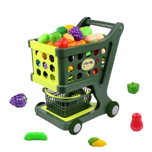 CART CART Play Play Toy – Einkaufskorb für Round Wheel Design Play Kitchen Toys für Weihnachten, Neujahr, Geburtstag von Generic
