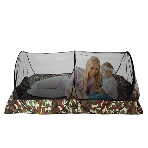 Camping Net Tent – im Freien, tragbarer Unterschlupf | leichtes faltbares Design, Reisetasche mit Schutznetzen für Bett, Terrasse, Camping, Garten, Wandertrips von Generic