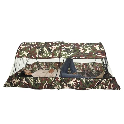 Camping Net Tent – im Freien, tragbarer Unterschlupf | leichtes faltbares Design, Reisetasche mit Schutznetzen für Bett, Terrasse, Camping, Garten, Wandertrips Camping Net Tent – im Freien, tragbarer Unterschlupf | leichtes faltbares Design, Reisetasche mit Schutznetzen für Bett, Terrasse, Camping, Garten, Wandertrips von Generic