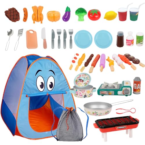 Camping-Set für Kinder – All-in-One-Campingausrüstung für Kinder, enthält Schlafsack-Zubehör für Zelt | Indoor- und Outdoor-Simulationszelt-Spielset Camping-Set für Kinder – All-in-One-Campingausrüstung für Kinder, enthält Schlafsack-Zubehör für Zelt | Indoor- und Outdoor-Simulationszelt-Spielset von Generic