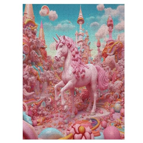 Candy Horse - 1000 Teile Puzzle – - Hochauflösendes - Gelegenheitsspiel – 1000 Teile Holzpuzzle 500 PCS von Generic