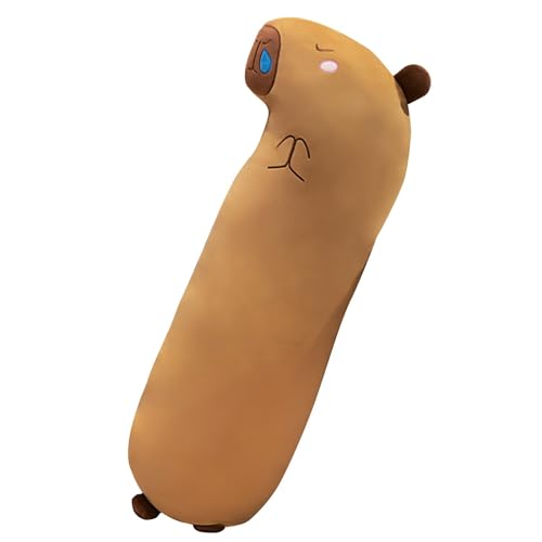Capybara Plüsch-Körperkissen - Tragbares langes Capybara-Kissen | Plüschtier, abnehmbares und waschbares Cartoon-Kissen für eine erholsame Schlafsammlung Capybara Plüsch-Körperkissen - Tragbares langes Capybara-Kissen | Plüschtier, abnehmbares und waschbares Cartoon-Kissen für eine erholsame Schlafsammlung von Generic