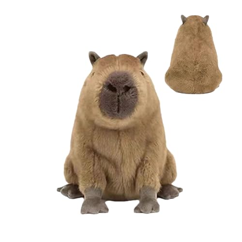 Capybara Plüschtier, Capybara Plüschtier, realistisches Capybara-Spielzeug – niedliches Capybara Plüschkissen, einzigartige Plüschpuppen, weiche Tiere für Erwachsene und Fill Capybara Plüschtier, Capybara Plüschtier, realistisches Capybara-Spielzeug – niedliches Capybara Plüschkissen, einzigartige Plüschpuppen, weiche Tiere für Erwachsene und Fill von Generic